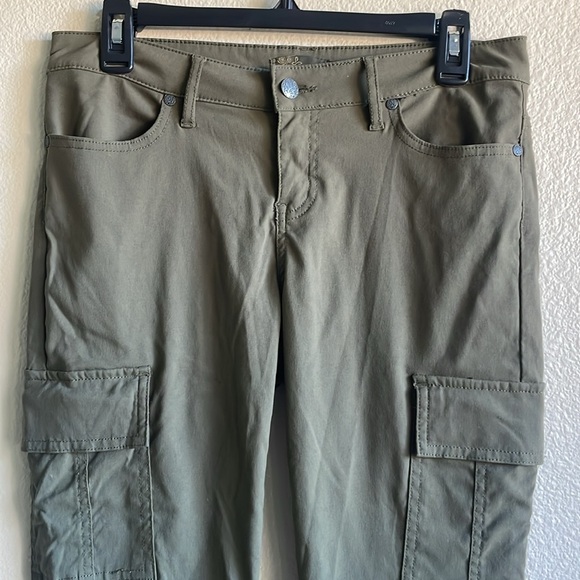 Prana Women's Meme Pant Outdoor Active Hiking Cargo Green 6 - Picture 4 of 7